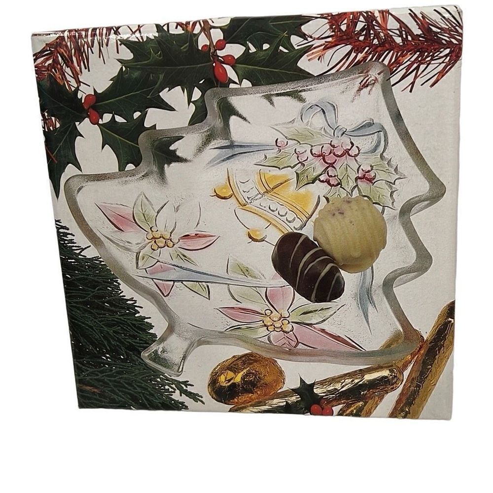 Vintage Mikasa Savoir Vivre Christmas Tree Candy Dish New